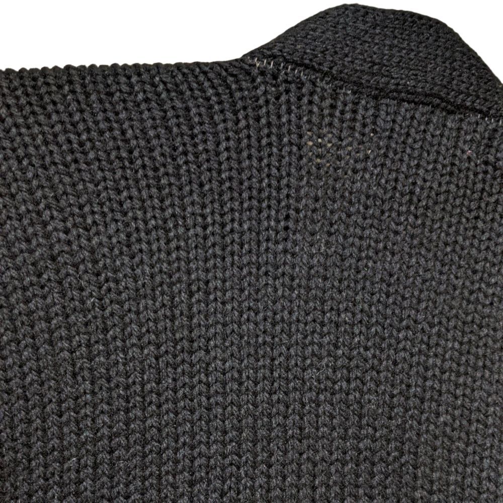 Princeton Award vintage black wool knitted school sweater jacket cardiga… - Picture 6 of 11